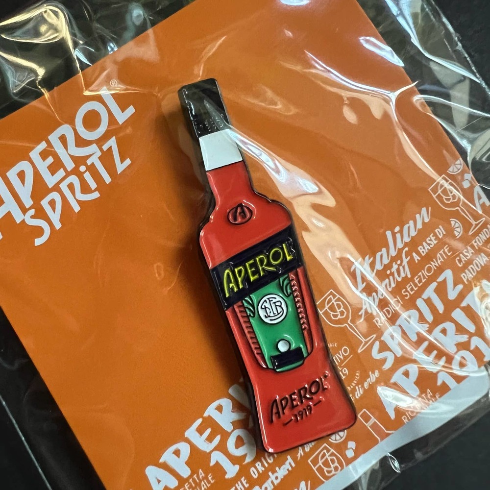Aperol Spritz Bottle Enamel Pin hat pin